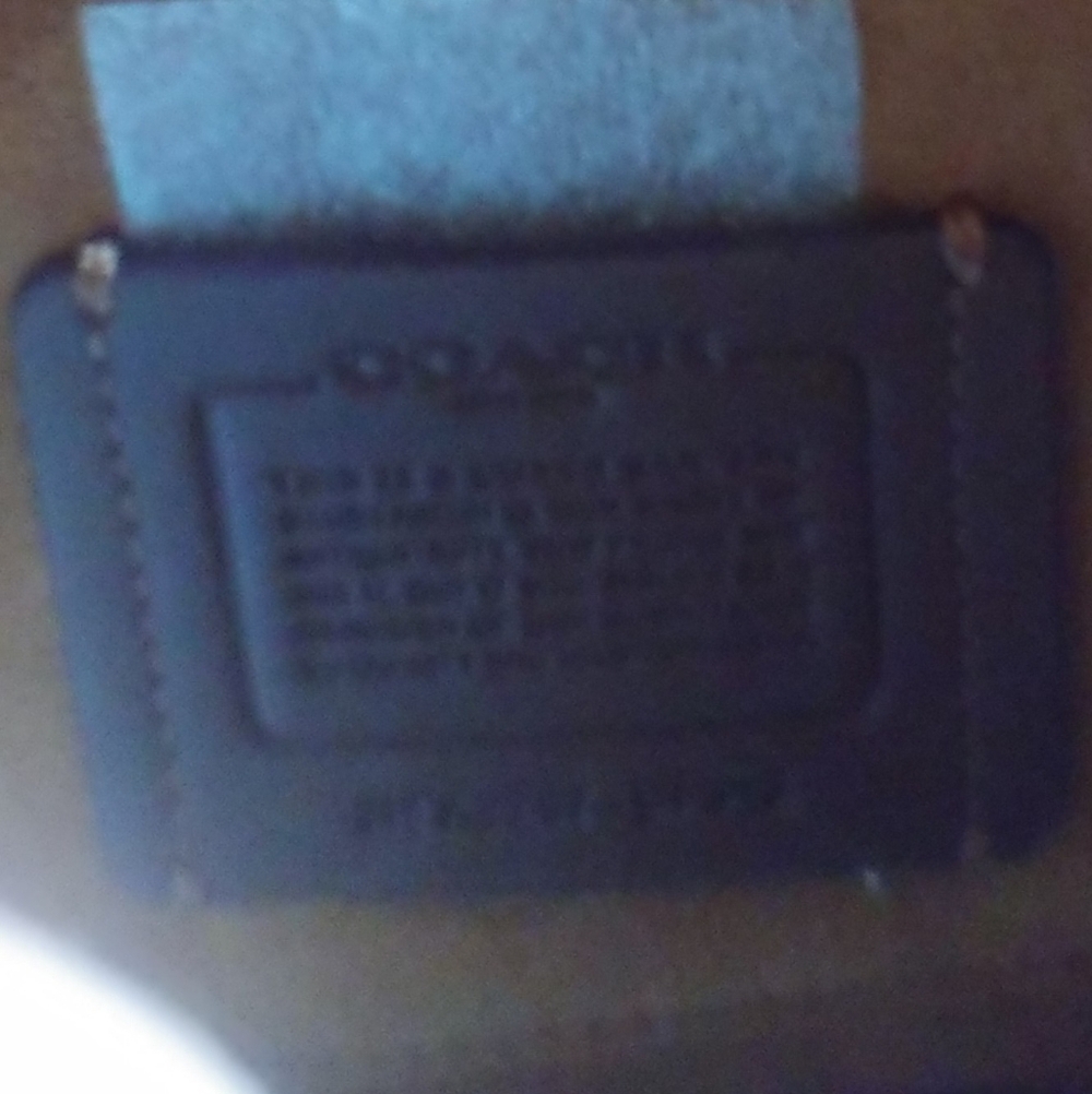 Coach Dark Embossed Leather Shoulder Bag - Picture 14 of 16
